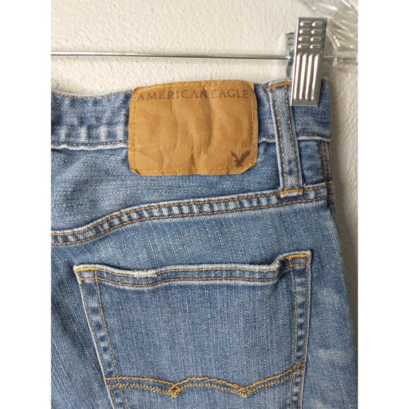 American Eagle Women’s Skinny Jeans Light Wash Size 28/30 Stretch Denim - Picture 5 of 6